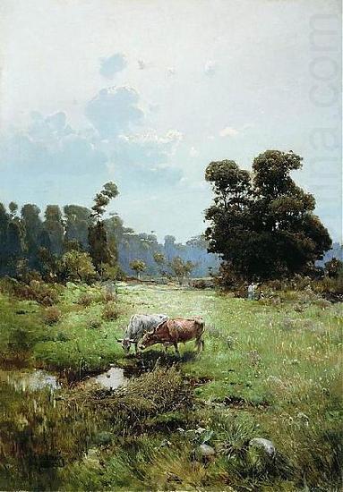 Serhii Vasylkivsky Cossack meadow china oil painting image